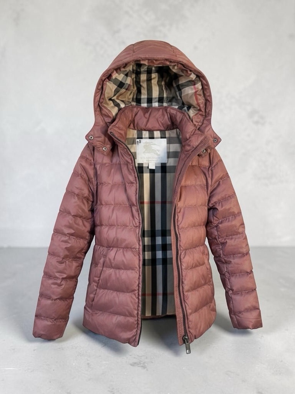Burberry Girls' Quilted Hooded Puffer Jacket